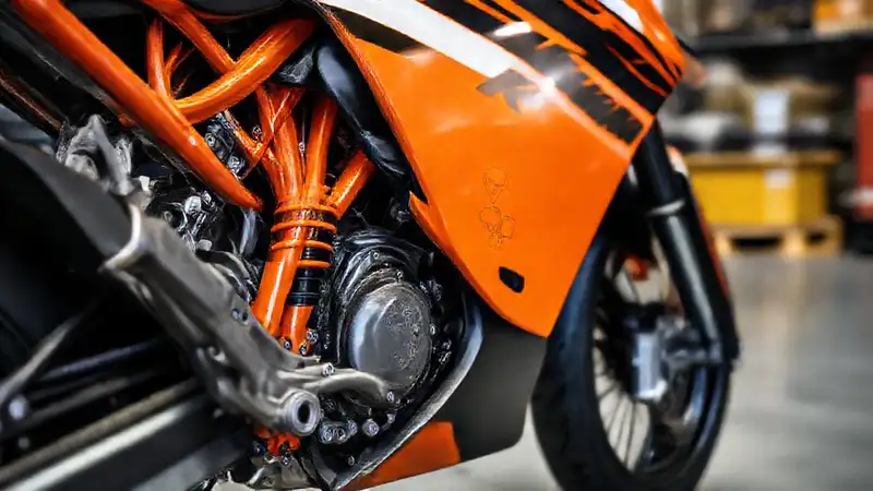 KTM con suspensión WP